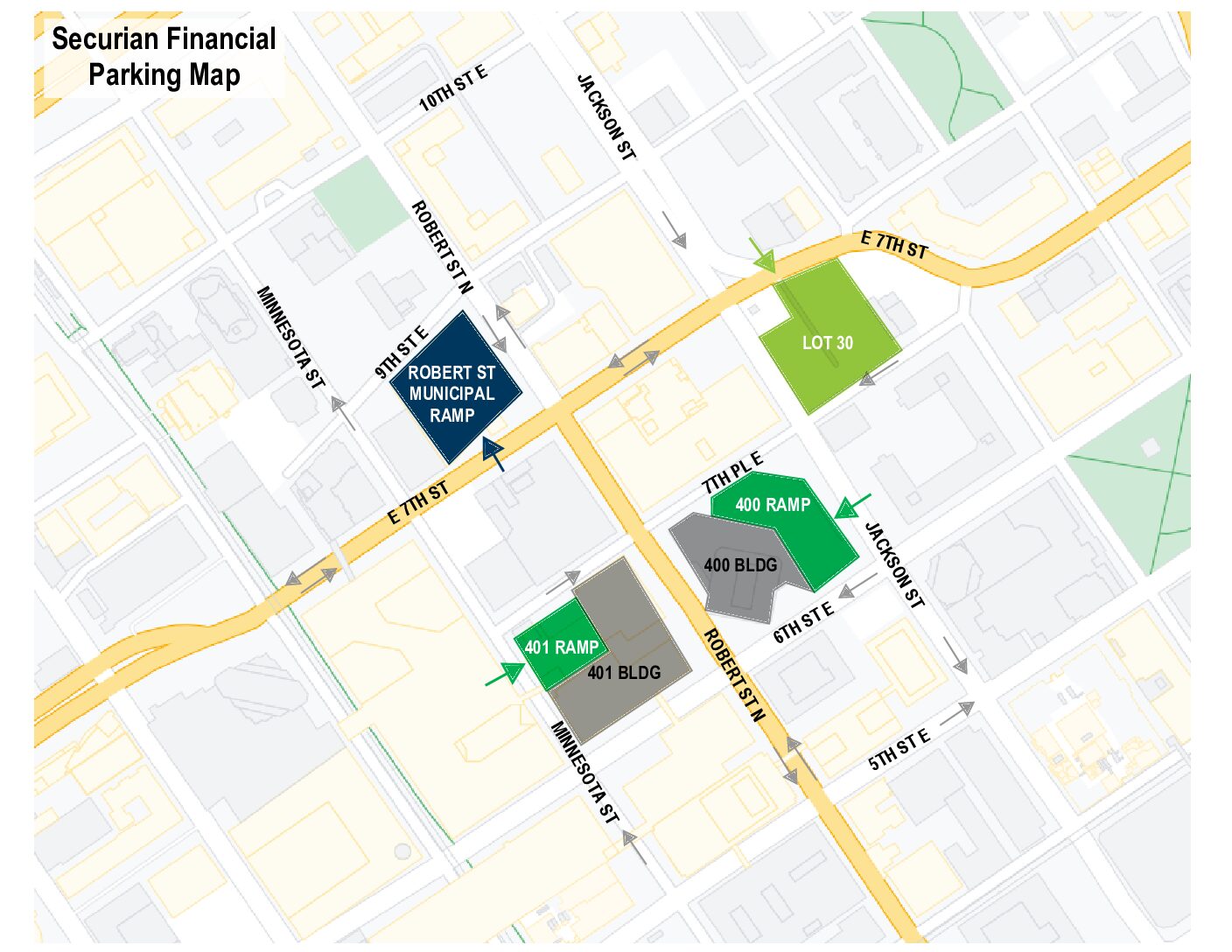 securian-overflow-parking-location-skyway-route